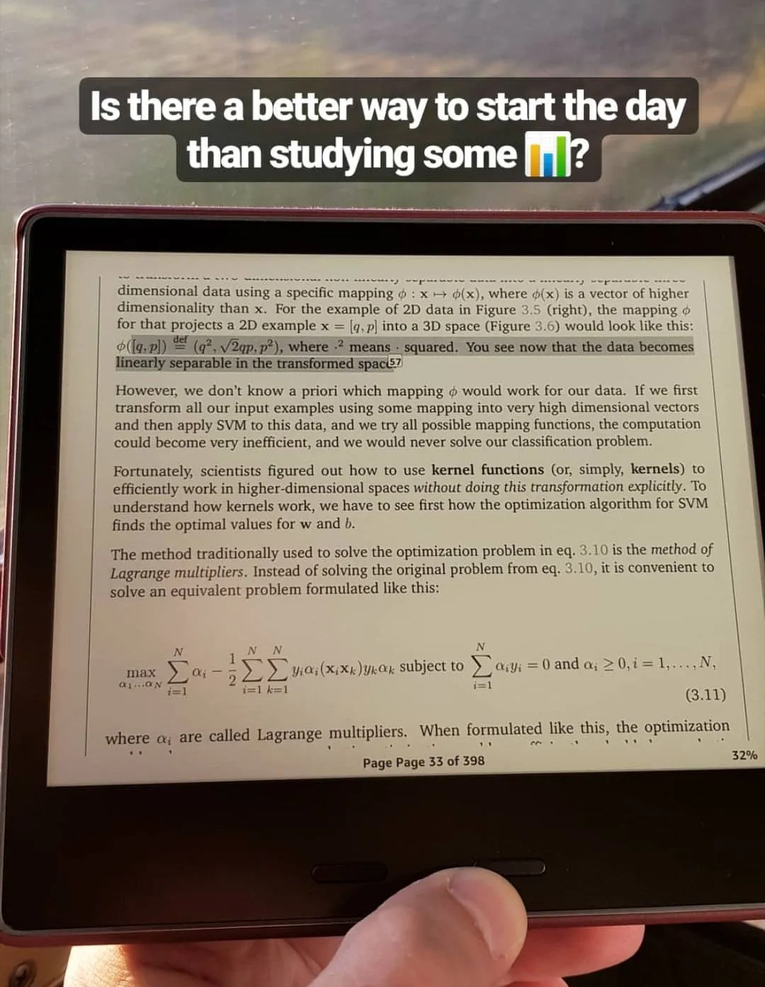 Studying Machine Learning